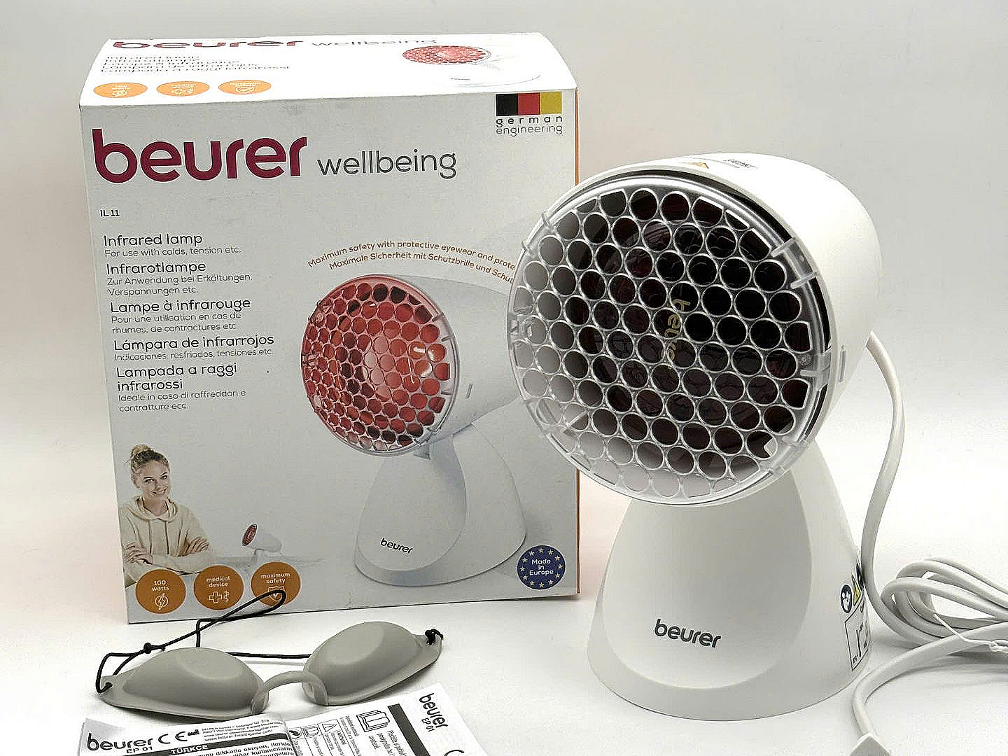Đèn Hồng Ngoại Trị Liệu Beurer IL11 Công Suất 100W