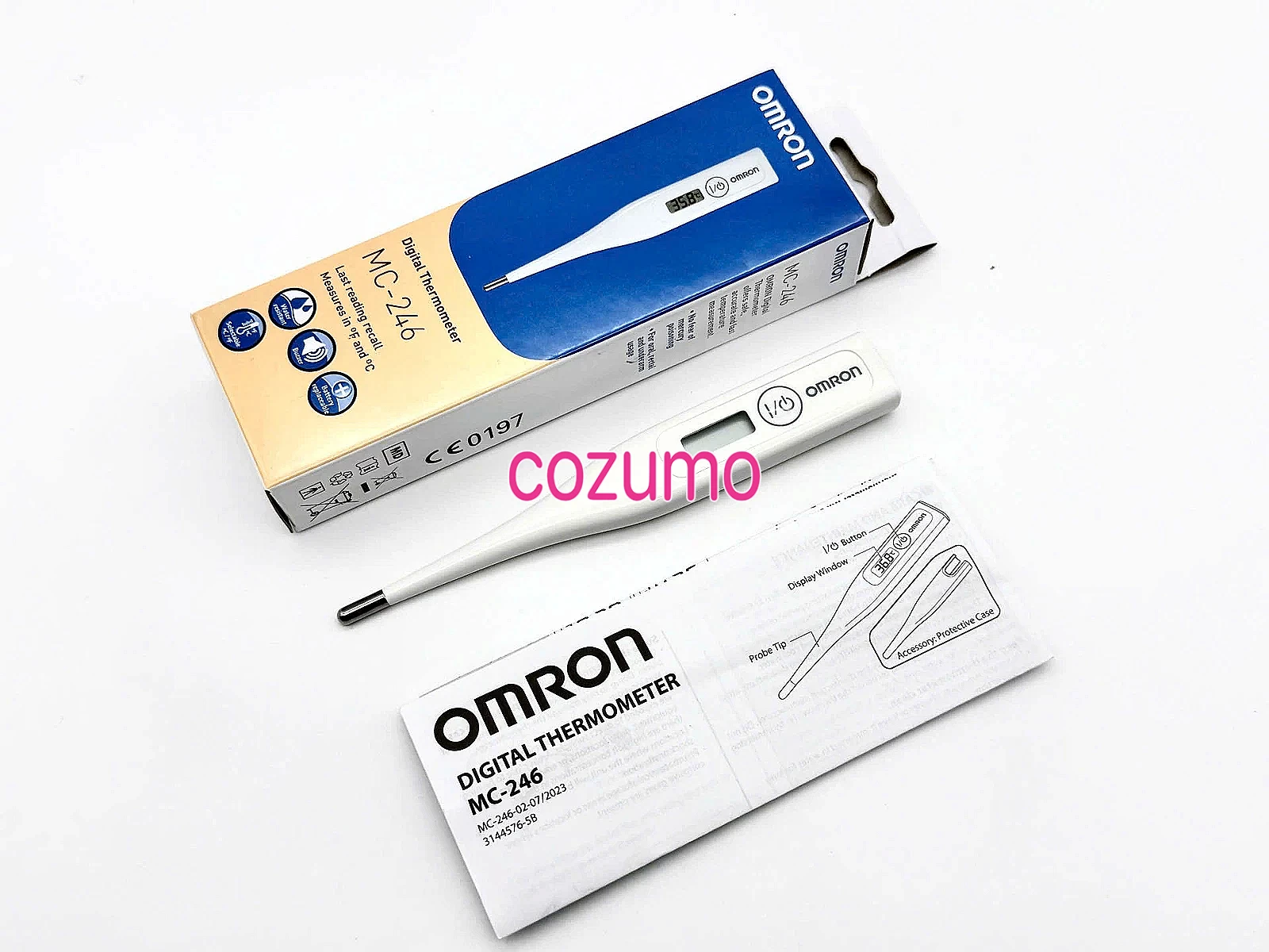 Nhiệt Kế Điện Tử Đo Thân Nhiệt OMRON MC-246 Không Thấm Nước, Đo An Toàn Chính Xác