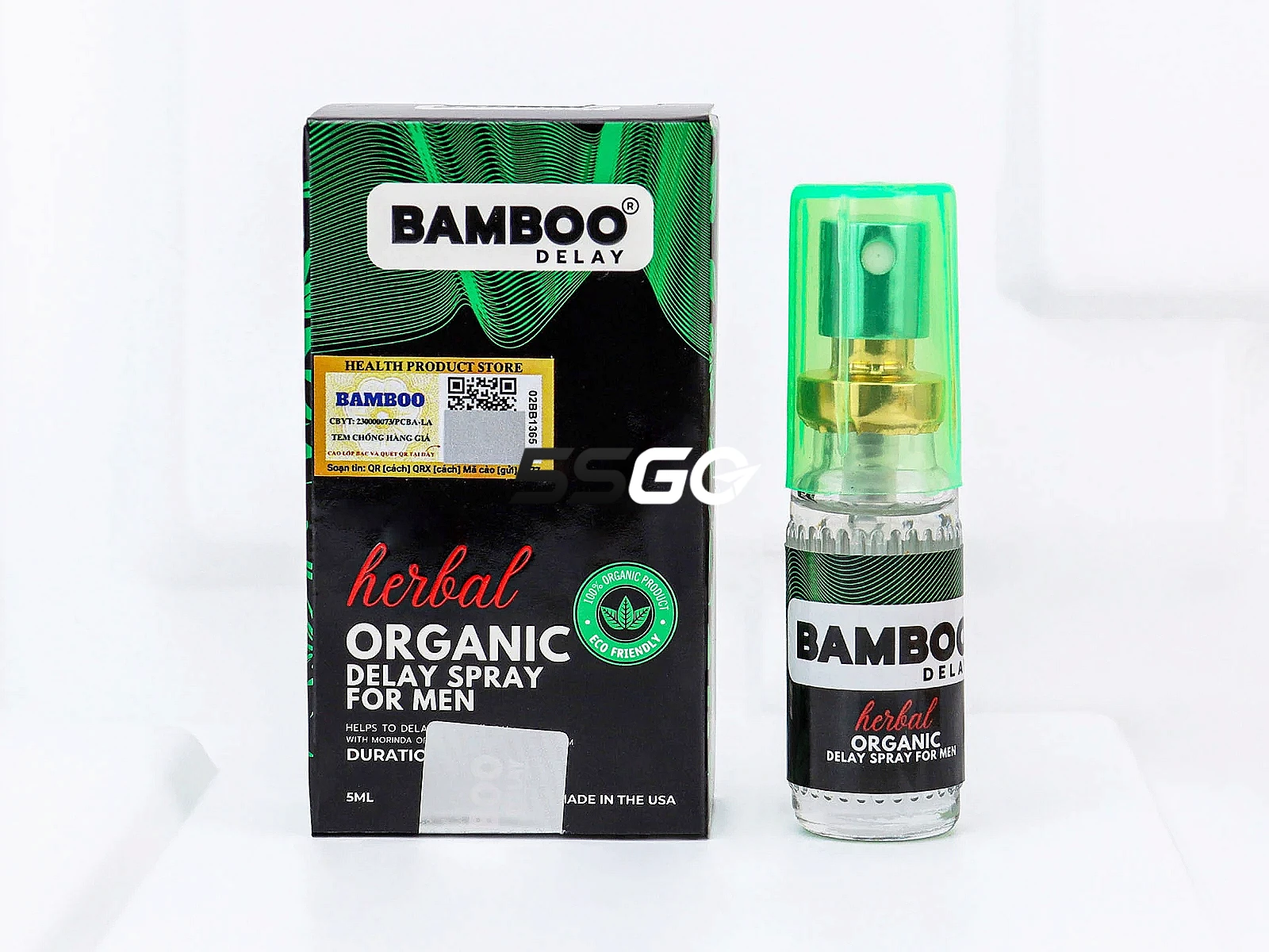 Chai xịt kéo dài thời gian Bamboo Herbal Organic Delay Spray For Men