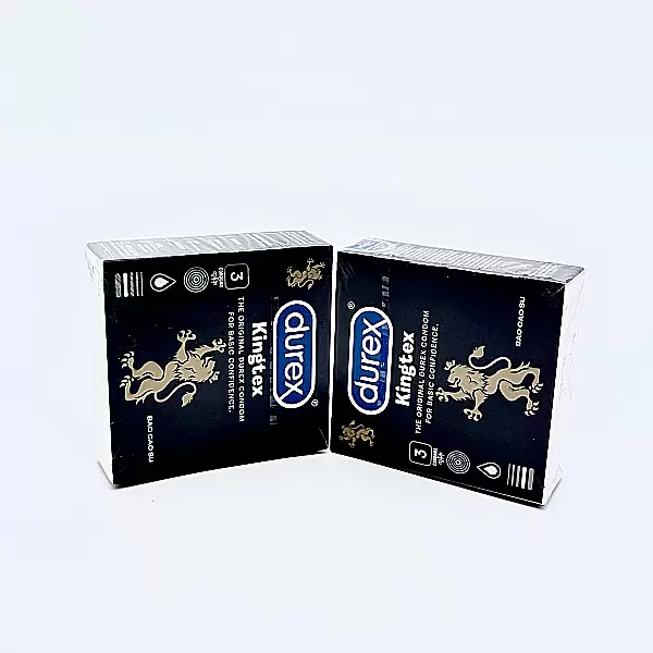 Bao cao su Durex Kingtex 3 bao giúp giảm ma sát hiệu quả