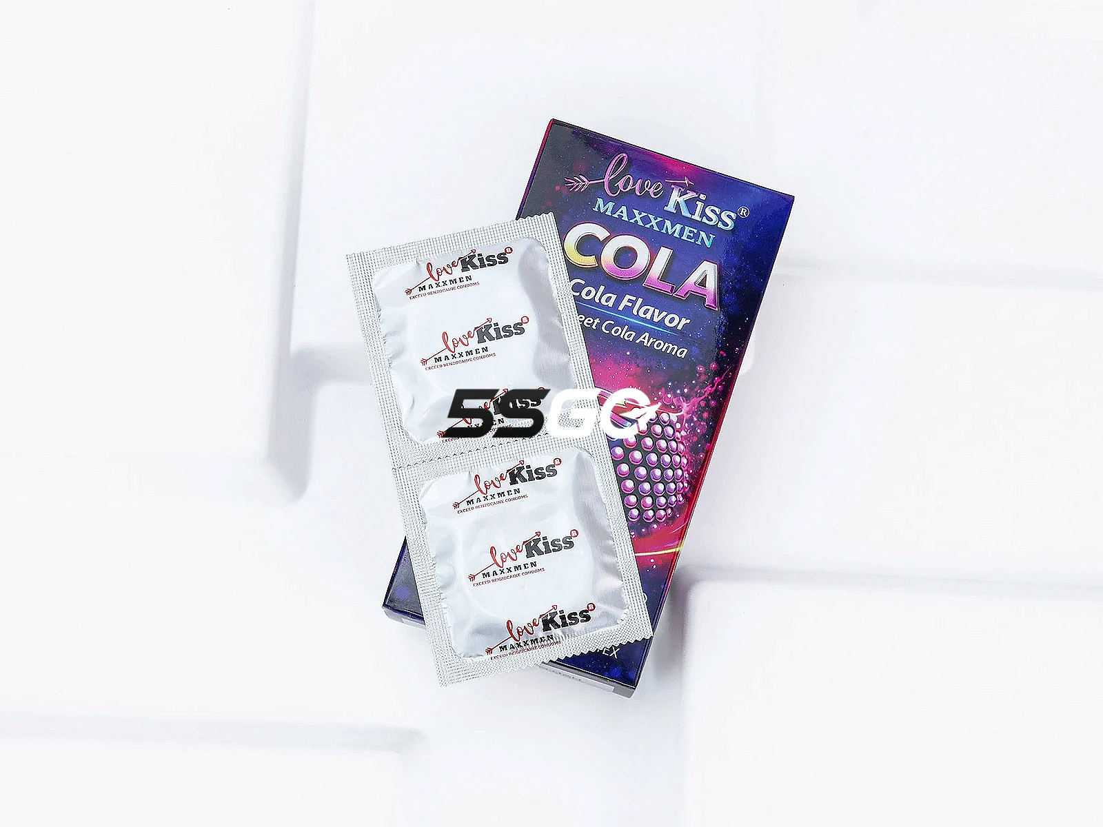 Bao cao su Love Kiss Maxxmen Cola gân nổi kết hợp chấm gai, hỗ trợ kéo dài thời gian